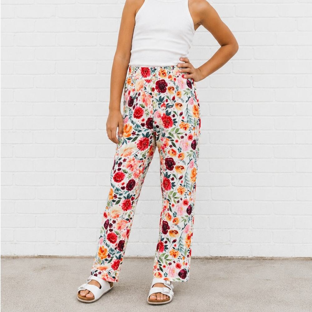 Dash of Glitter Girls Floral Pants Size Youth 16